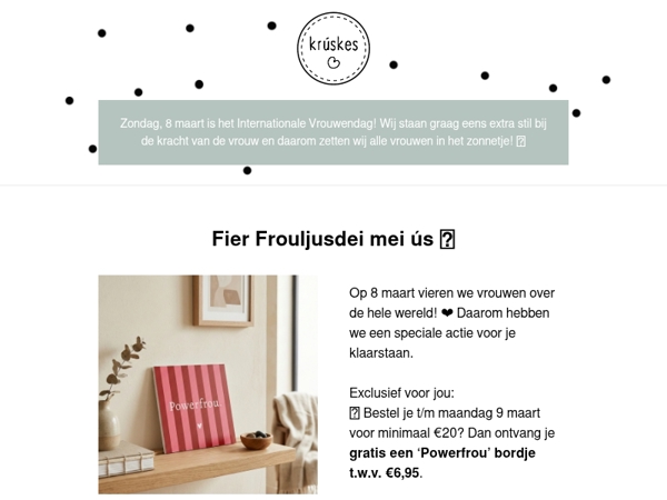 Wij vieren Internationale Vrouwendag! 💕