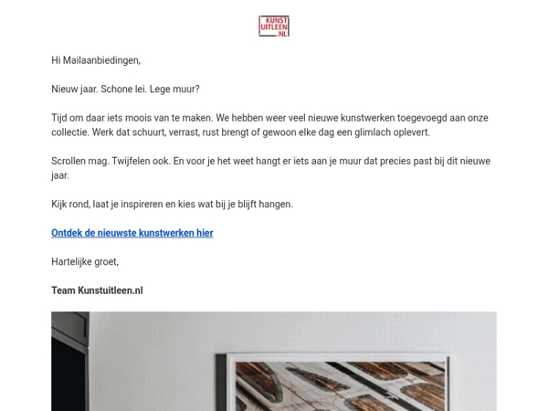 Nieuw jaar, nieuwe kunst aan je muur