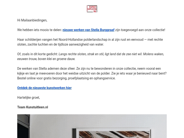 Nieuw in de collectie: de verstilde polders van Stella Burggraaf