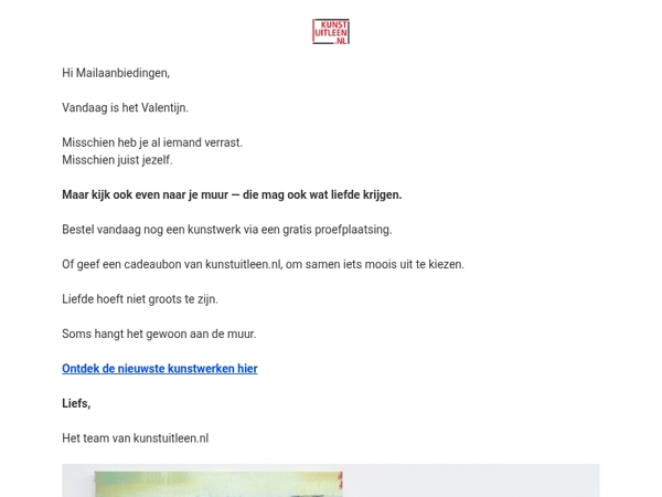 Vandaag is het Valentijn. Je muur verdient ook liefde