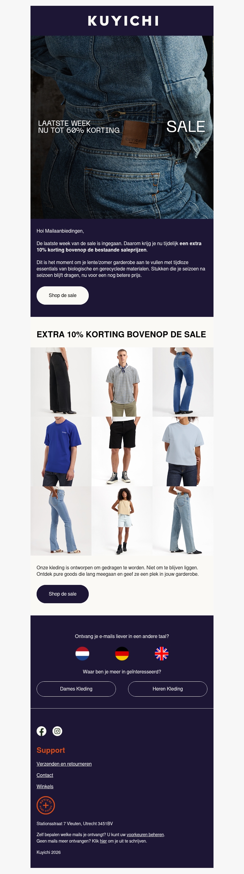 Laatste week sale: tot 60% korting! Laatste week sale: tot 60% korting!