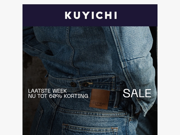 Laatste week sale: tot 60% korting!