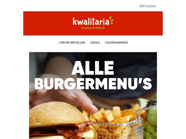 Burgermenu's met korting!