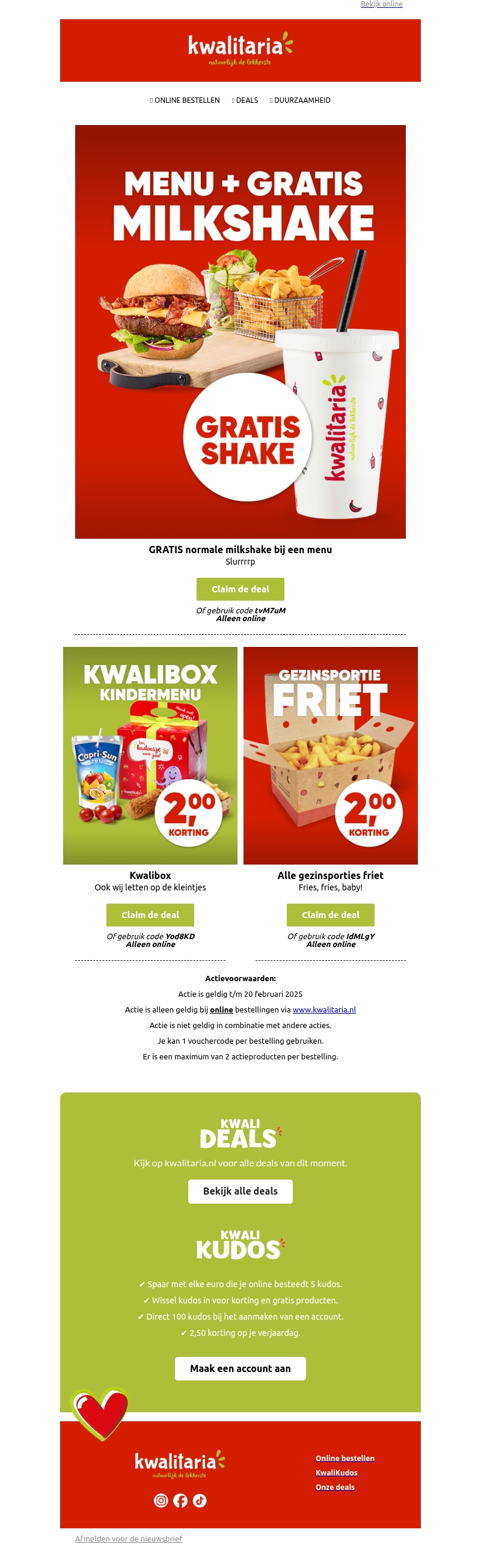 Scoor je GRATIS milkshake! Scoor je GRATIS milkshake!