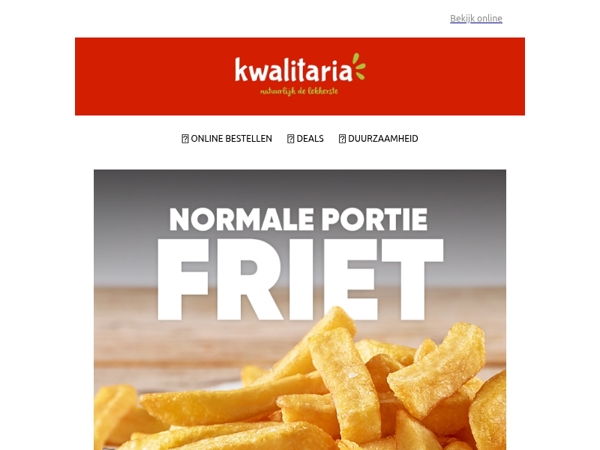 Ga jij voor een gratis portie friet ?