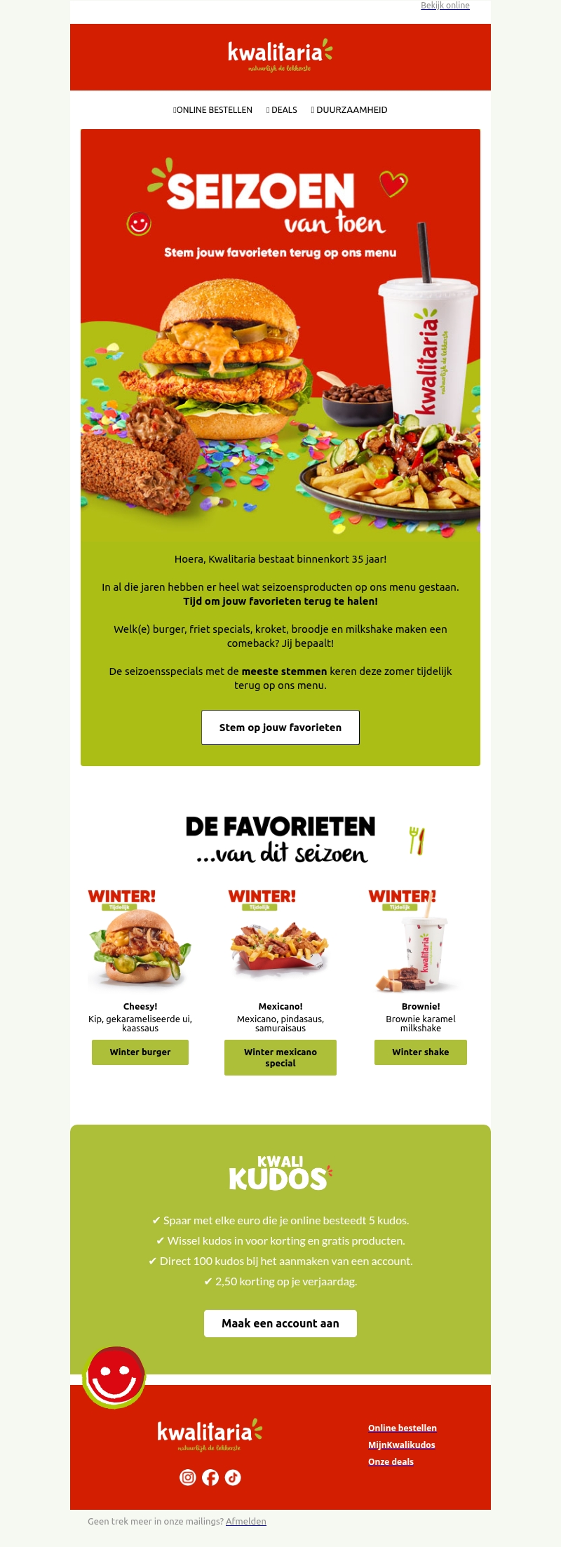 Stem jouw seizoensfavorieten terug! 😍 Stem jouw seizoensfavorieten terug! 😍