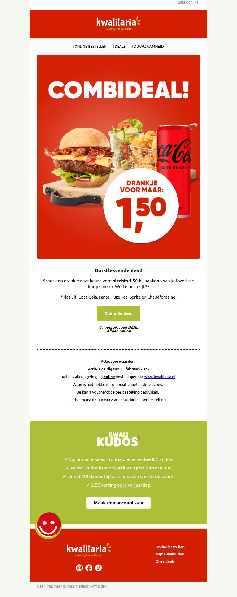 Van deze combideal krijg je dorst…🤤 Van deze combideal krijg je dorst…🤤