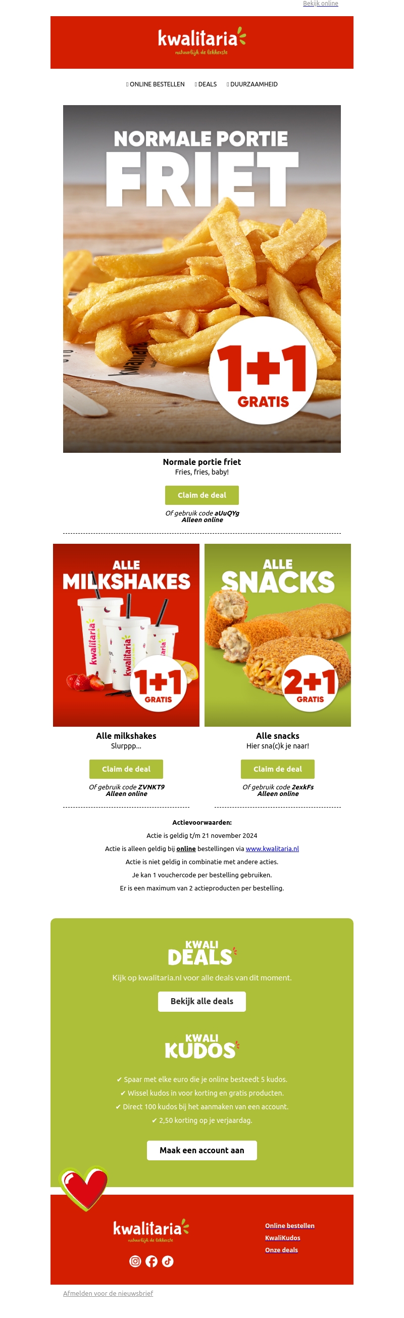 Ga jij voor een gratis portie friet ? Ga jij voor een gratis portie friet ?