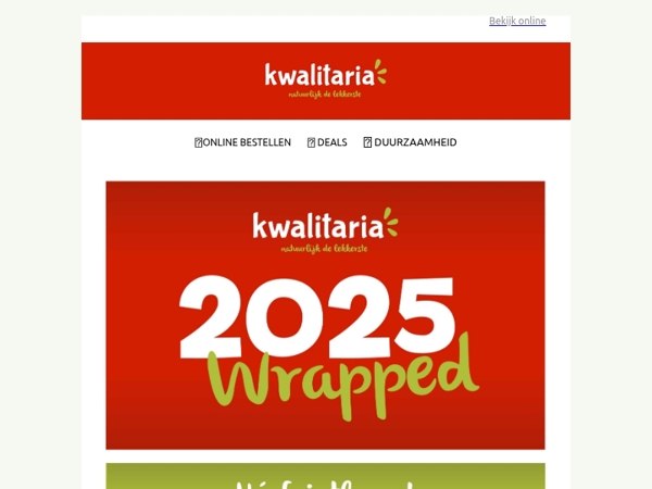 Bedankt voor een verrukkelijk 2025!