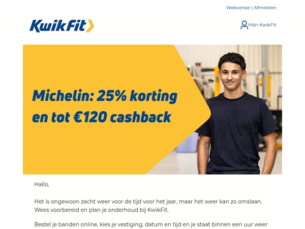 Michelin banden: Korting en cashback
