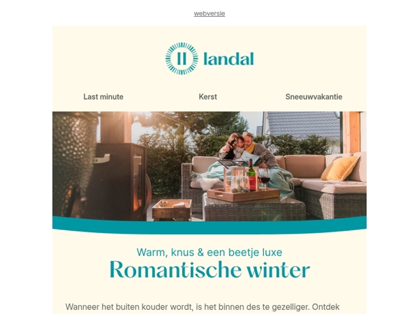 Romantische wintervakantie