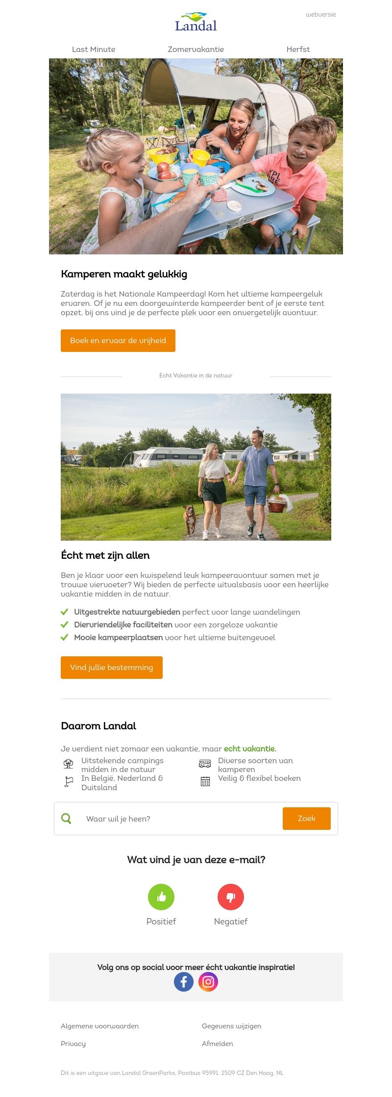 Vier Nationale Kampeerdag! Vier Nationale Kampeerdag!