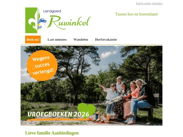 Wegens succes verlengd 💚