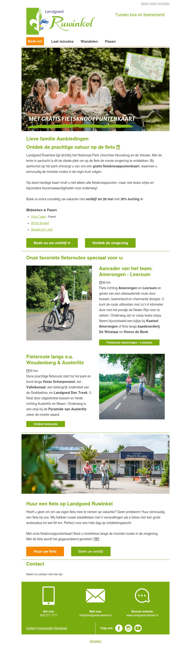 Ontdek de natuur op de fiets π² Ontdek de natuur op de fiets π²