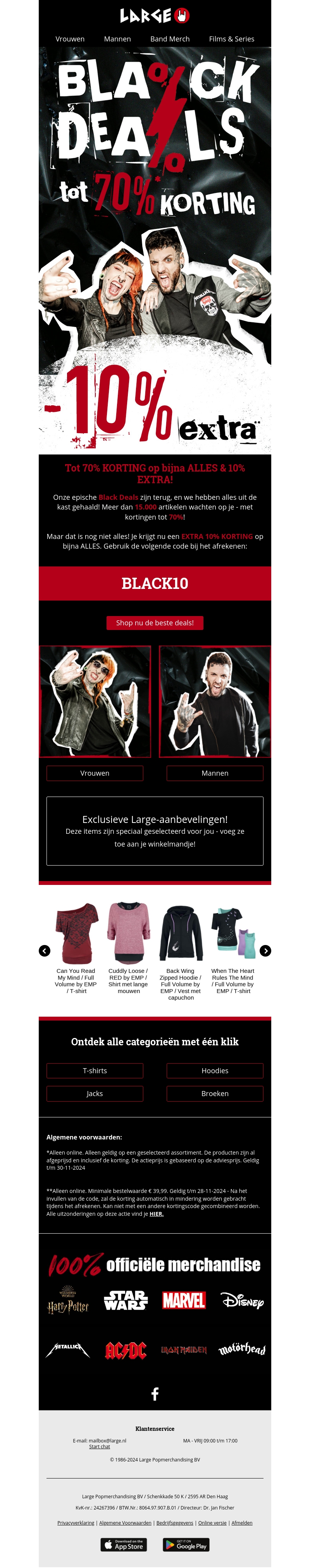 🚨 BLACK DEALS: tot 70% KORTING & 10% EXTRA op bijna ALLES! 🚨 BLACK DEALS: tot 70% KORTING & 10% EXTRA op bijna ALLES!