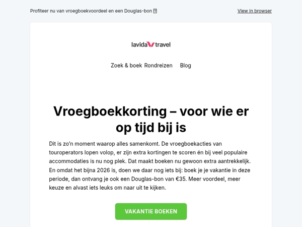 Dit is hét moment om te boeken ⏰