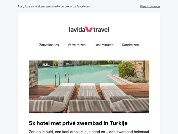 Hotel met privé zwembad in Turkije? Dit zijn onze 5 topfavorieten 🏝️