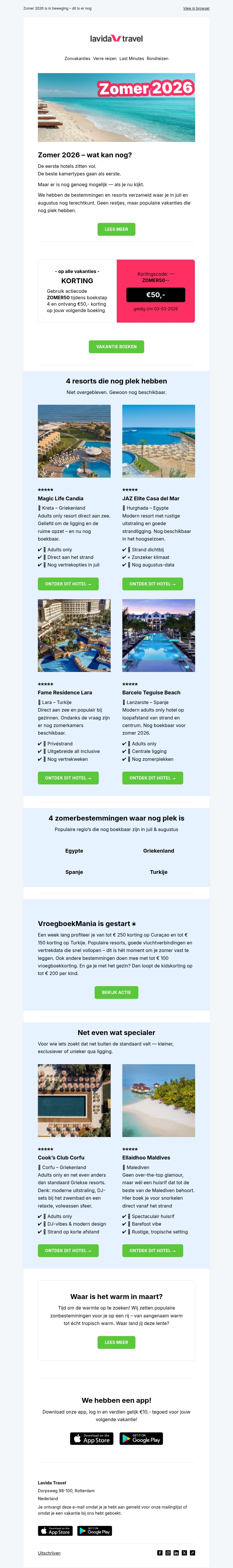 Populaire zomerhotels die nog plek hebben ☀️ Populaire zomerhotels die nog plek hebben ☀️