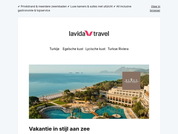 🇹🇷 Rixos Premium Tekirova: 5-sterren luxe aan de Turkse Rivièra