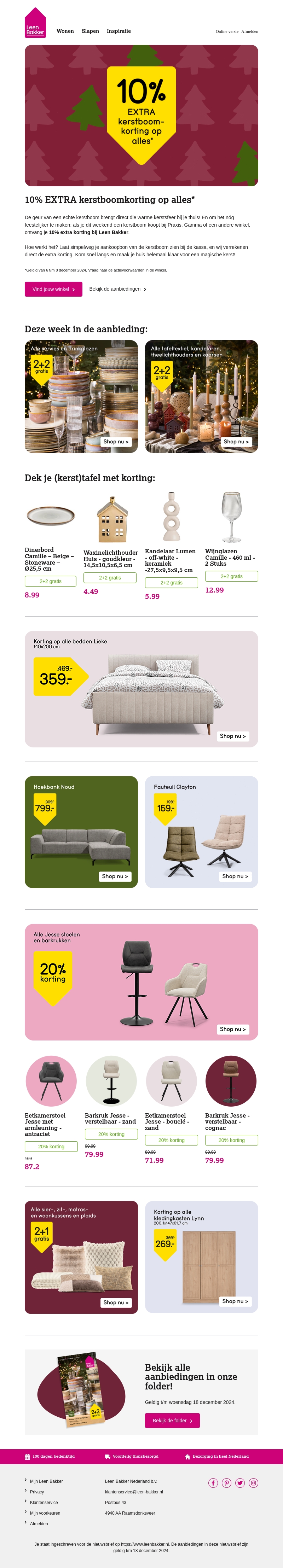 π 10% EXTRA kerstboomactie op alles!* π π 10% EXTRA kerstboomactie op alles!* π