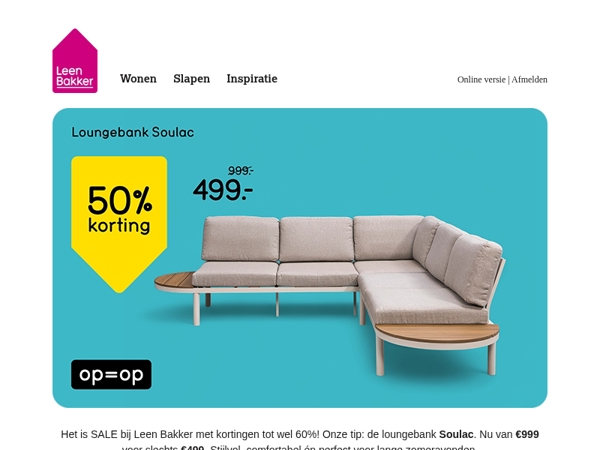 Zomer = SALE!