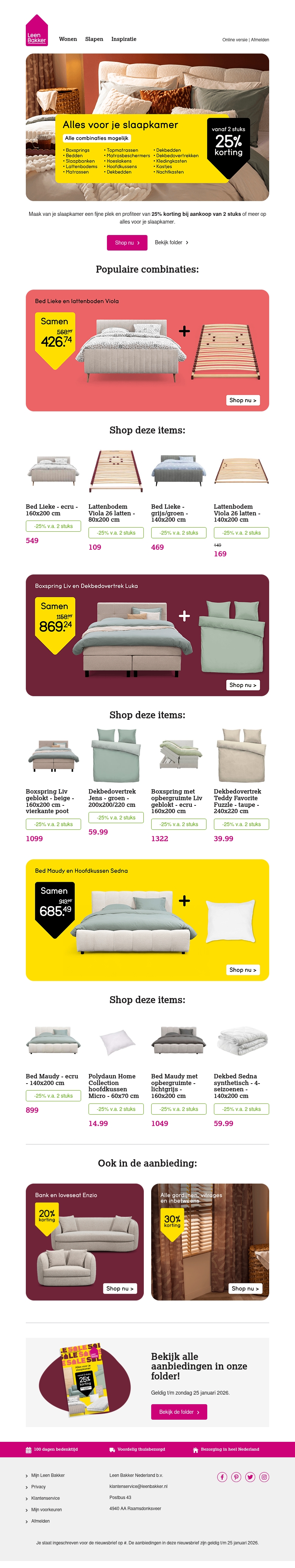 π€ Alles voor je slaapkamer: 25% korting! π€ π€ Alles voor je slaapkamer: 25% korting! π€