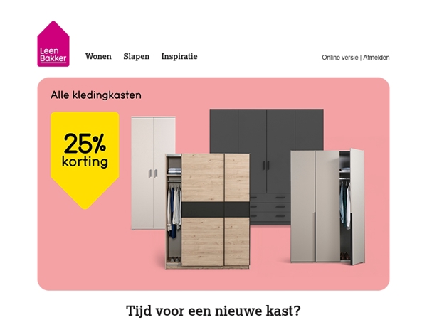 Tijd voor een nieuwe kast? 