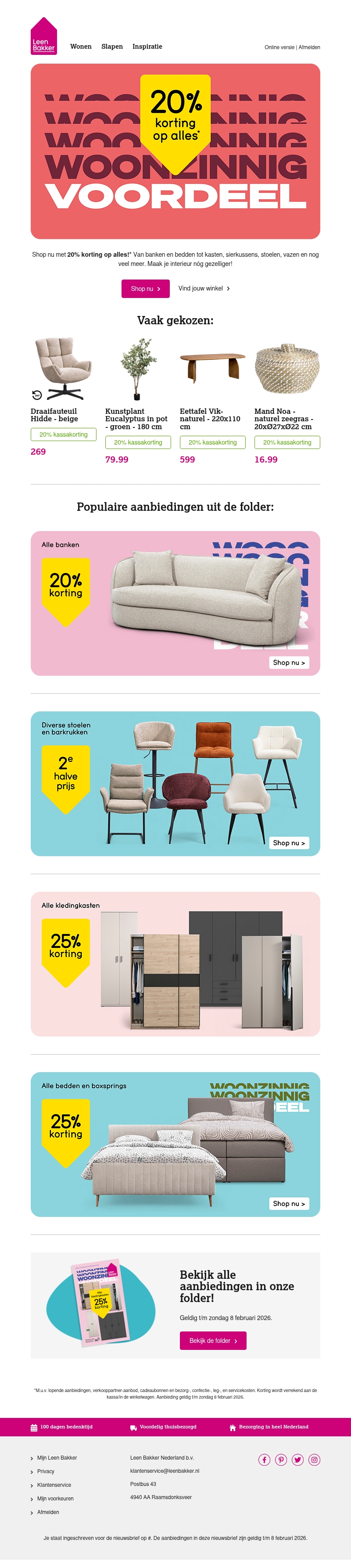 📢 20% korting op alles!* 📢 20% korting op alles!*