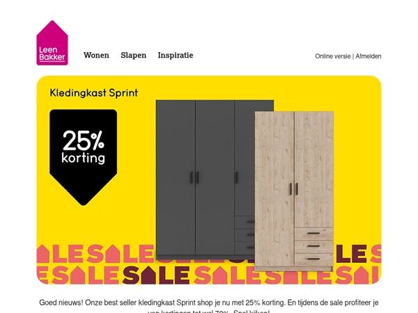 Sale alert: Kast Sprint 25% korting
