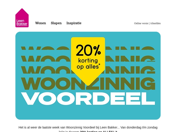 🔥 20% korting op ALLES!*