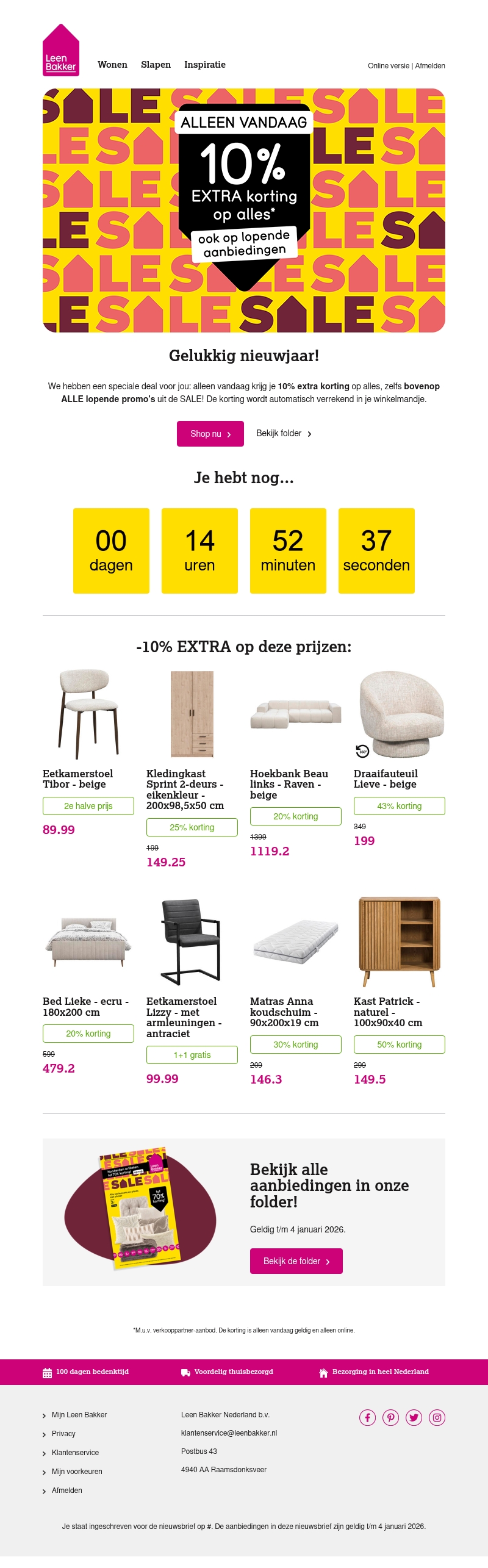 π Vandaag: 10% EXTRA korting op alles π Vandaag: 10% EXTRA korting op alles