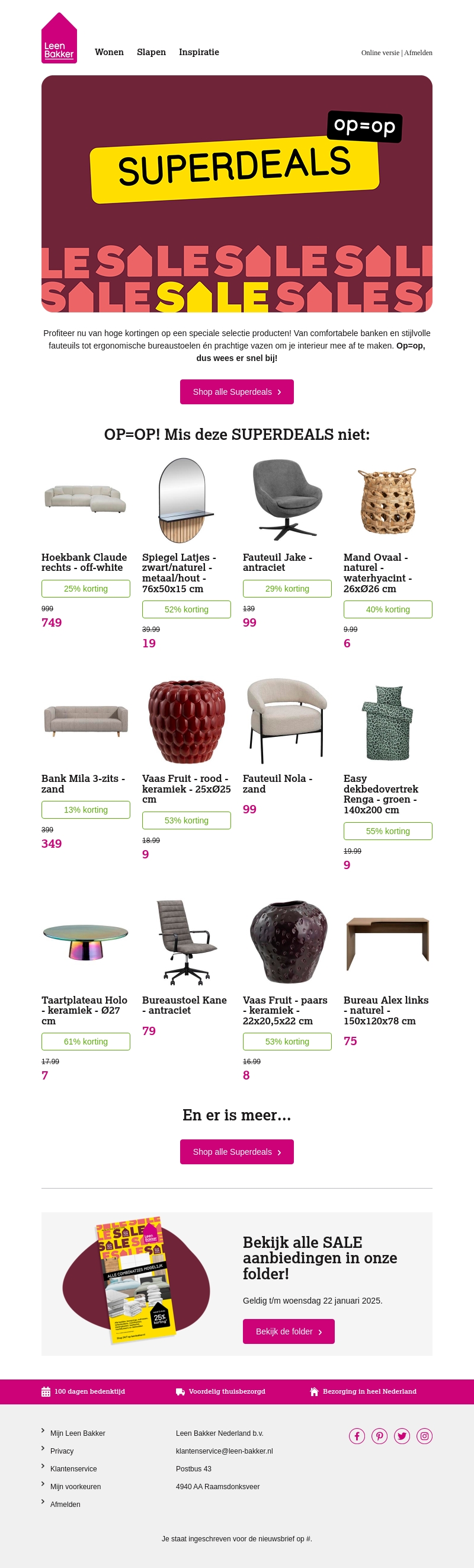 🎯 Scoor vandaag nog deze Superdeals! 🎯 Scoor vandaag nog deze Superdeals!