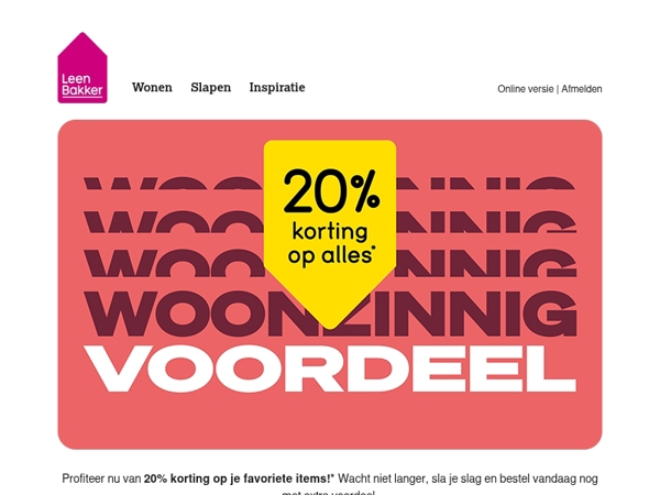 🤑 20% korting op alles!* 