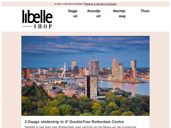 Geniet van uitzicht op de Maas en de iconische Erasmusbrug