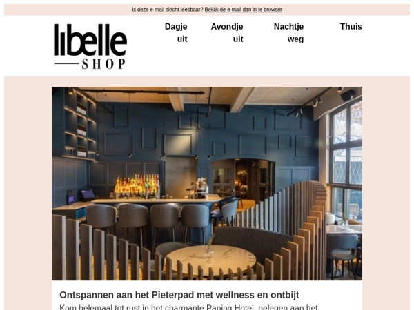 Ontspannen aan het Pieterpad: inclusief wellness en ontbijt