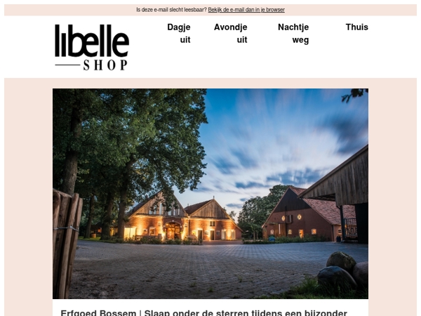 Verblijf midden in de natuur, ver weg van de drukte