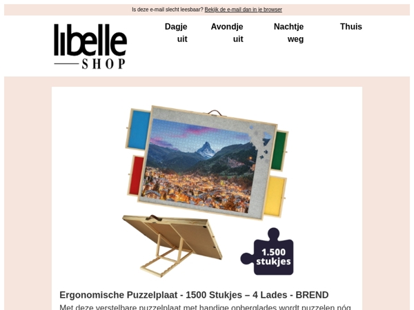 Leg voortaan comfortabel puzzels zonder een stijve nek