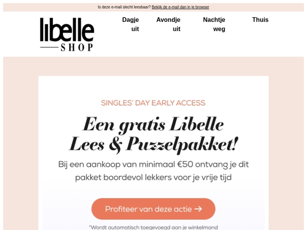 Speciaal voor jou: profiteer van deze actie