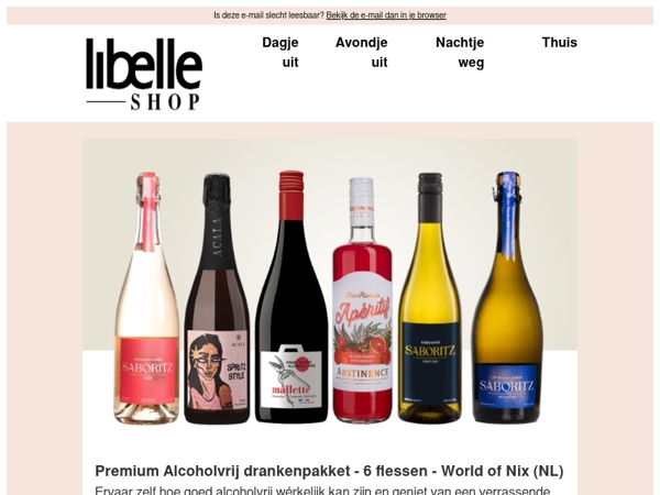 Probeer onze uitgebreide selectie alcoholvrije dranken