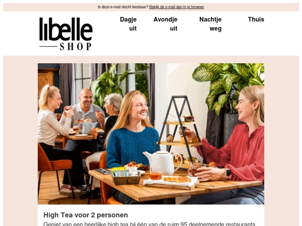 Geniet van een heerlijk high tea