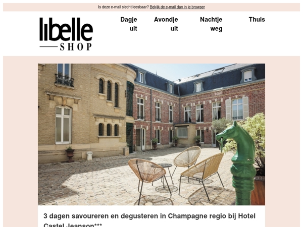 Overnacht temidden van de Champagne wijgaarden