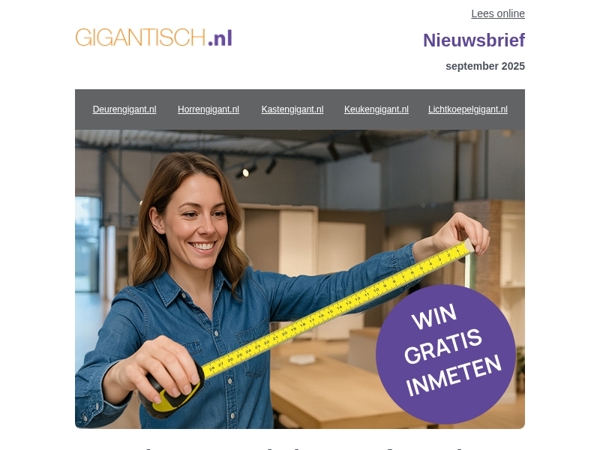 Win een gratis inmeetafspraak! 📏✨️