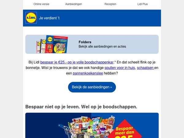 Meer overhouden? Bij Lidl betaal je minder