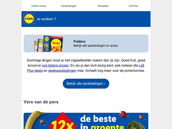 Een nieuwe folder bommetjevol prijs-kwaliteit