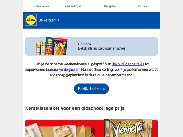 Weekenddeals: van Viennetta-ijs tot winterjassen