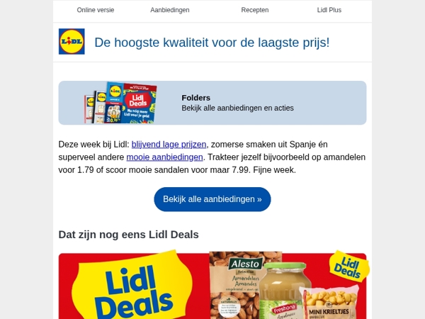 Ontdek de beste deals van deze week