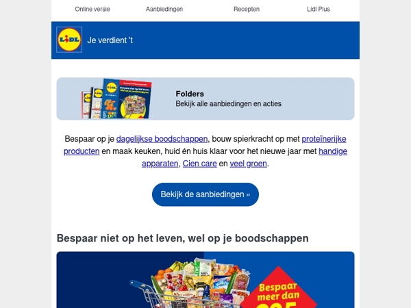 10% korting op het proteïne-assortiment