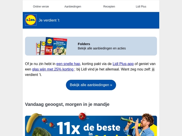 Deals waar je blij van wordt