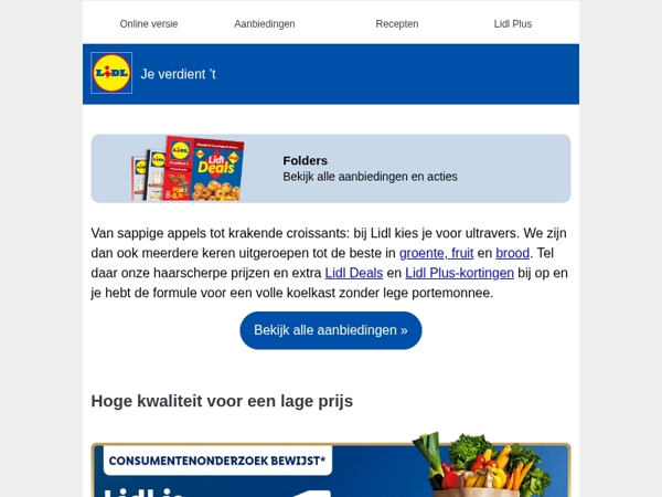 Lidl Deals om je dag goed mee te beginnen!