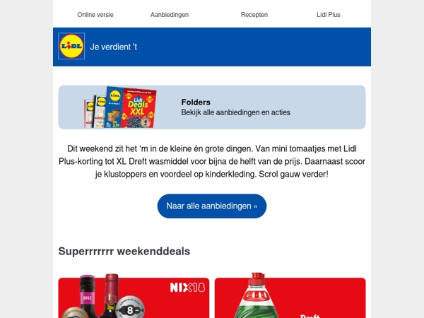 20% korting op alle Lupilu kinderkleding